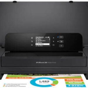 HP OfficeJet 202 Color Portable Mobile Printer, Easy Business Printing, Up to 9 ppm Print Speed, Up to 1200 x 1200 dpi, Up to 50 Paper Input, 1 USB 2.0; Wi-Fi, Black